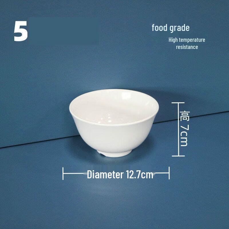 777 White Melamine 5-inch Pedestal Rice Bowl (10-Pack)