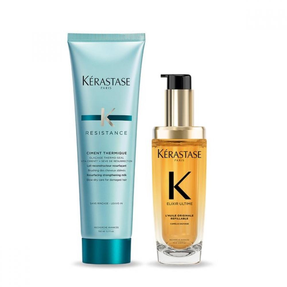 K Rastase Elixir Ultime Original Hair Oil 75ml + Simon Thermique Treatment 150ml Set Single option