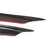 Front Bumper Side Canards Splitter Fins Universal Black Front Bumper Spoilers