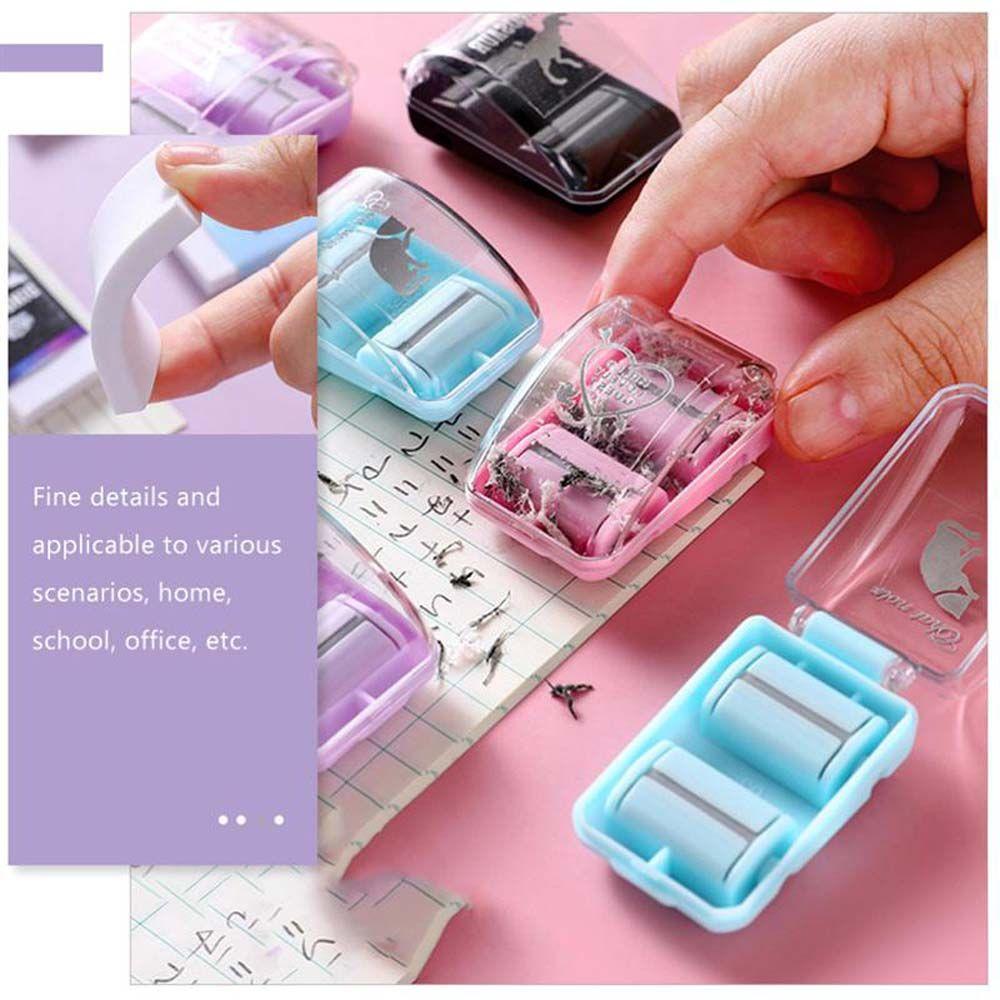 Plastic Pencil Scrap Cleaner Roller Desk Cleaner Eraser crumb collector Desktop Eraser Cleaner