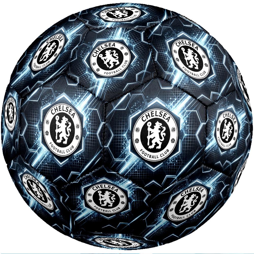 Chelsea FC Theme Soccer Ball Size 5 Soccer Ball Soft Touch Professional Training Football for Outdoor Sports