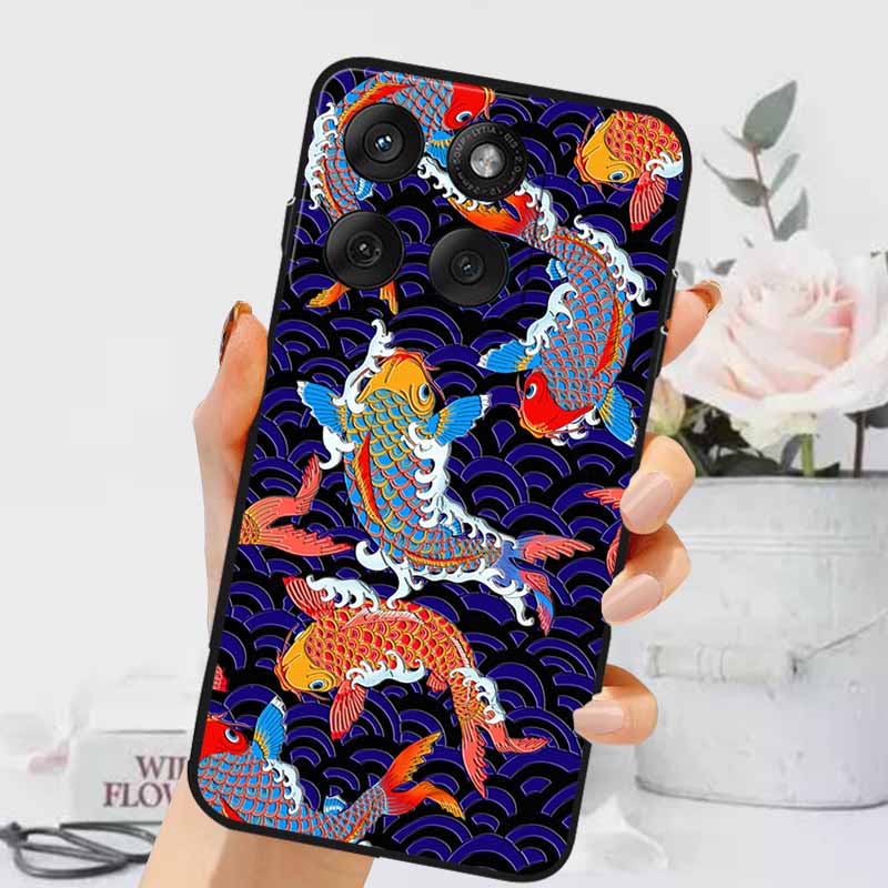 

3D Тисненый чехолДля Motorola Edge 60 Pro/ 60 Fusion/ 60 Stylus Цветочный тисненый Мягкий силиконовый задний чехол Для 60Pro Рельефный тисненый чехол Edge 60 Pro