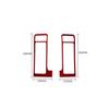 2x Bright Red Carbon Fiber Car Dashboard Side AC Vent Cover For Dodge RAM 09-12
