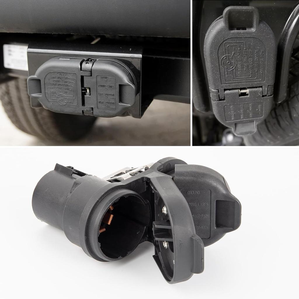 Towing Solutions Vehicle Wiring Kit, 7 Pin Trailer Towing Wiring Harness Connector For Truck Ford GM Chevy