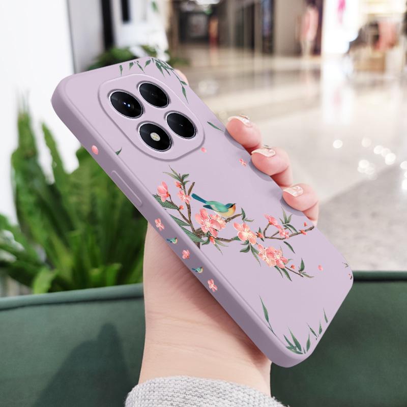 Falling Sakura Phone Case For Xiaomi Poco F7 X7 X6 F6 M6 M5 M5S F5 X5 F4 X4 M4 F3 M3 X3 Pro 4G 5G GT Silicone Cover