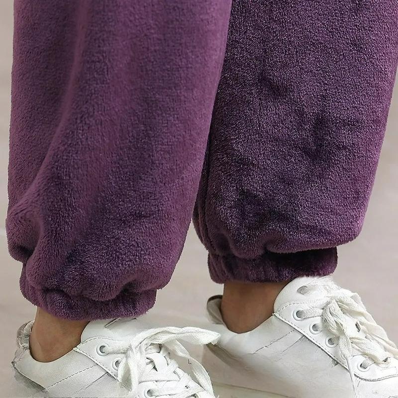 Winter Mother Autumn and Winter Plus Velvet Casual Fashion Suit Thickened Middle-aged and Elderly Two-piece Outer Wear Women