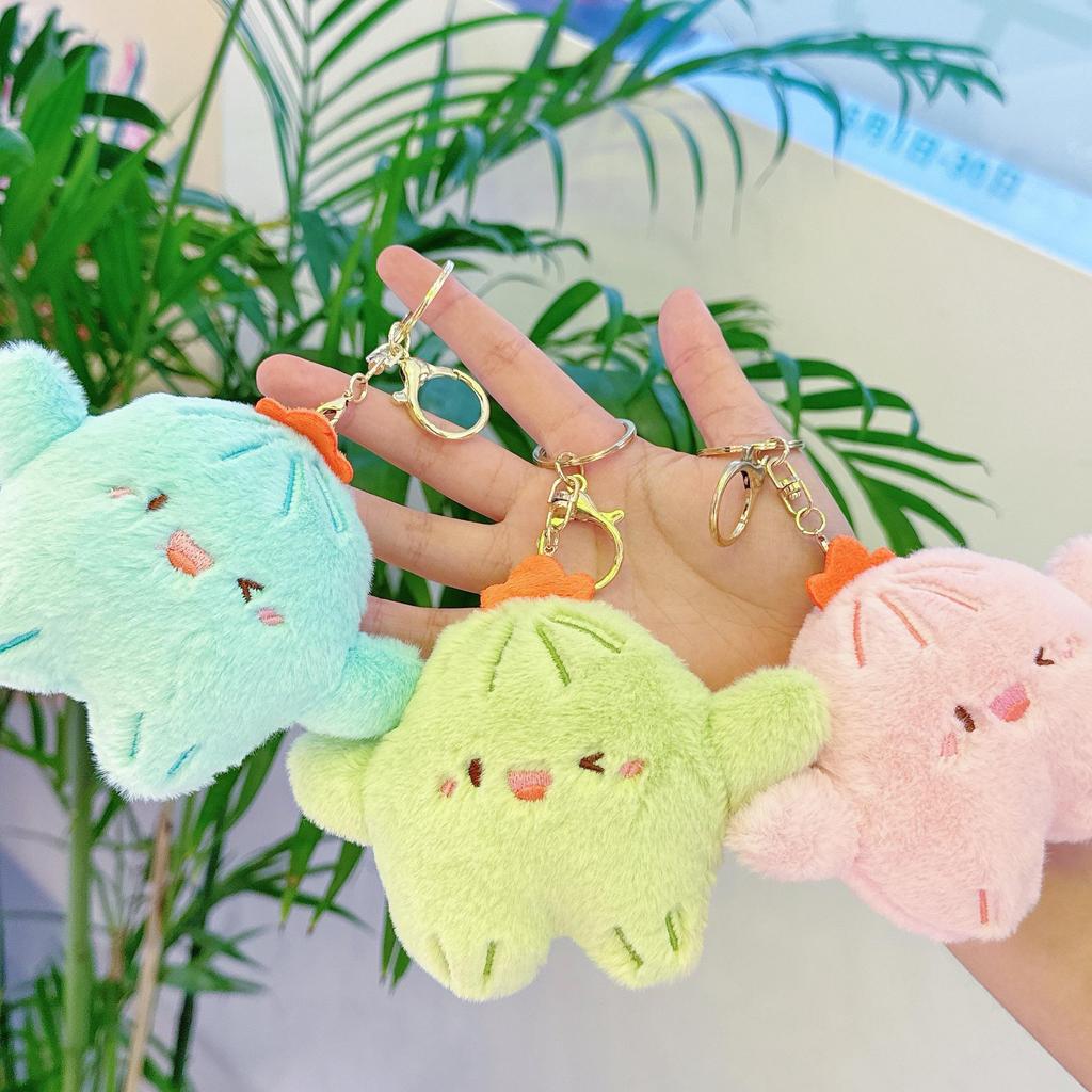 Cute Cactus Keychain Plush Toy - Small Pendant & Backpack Decoration