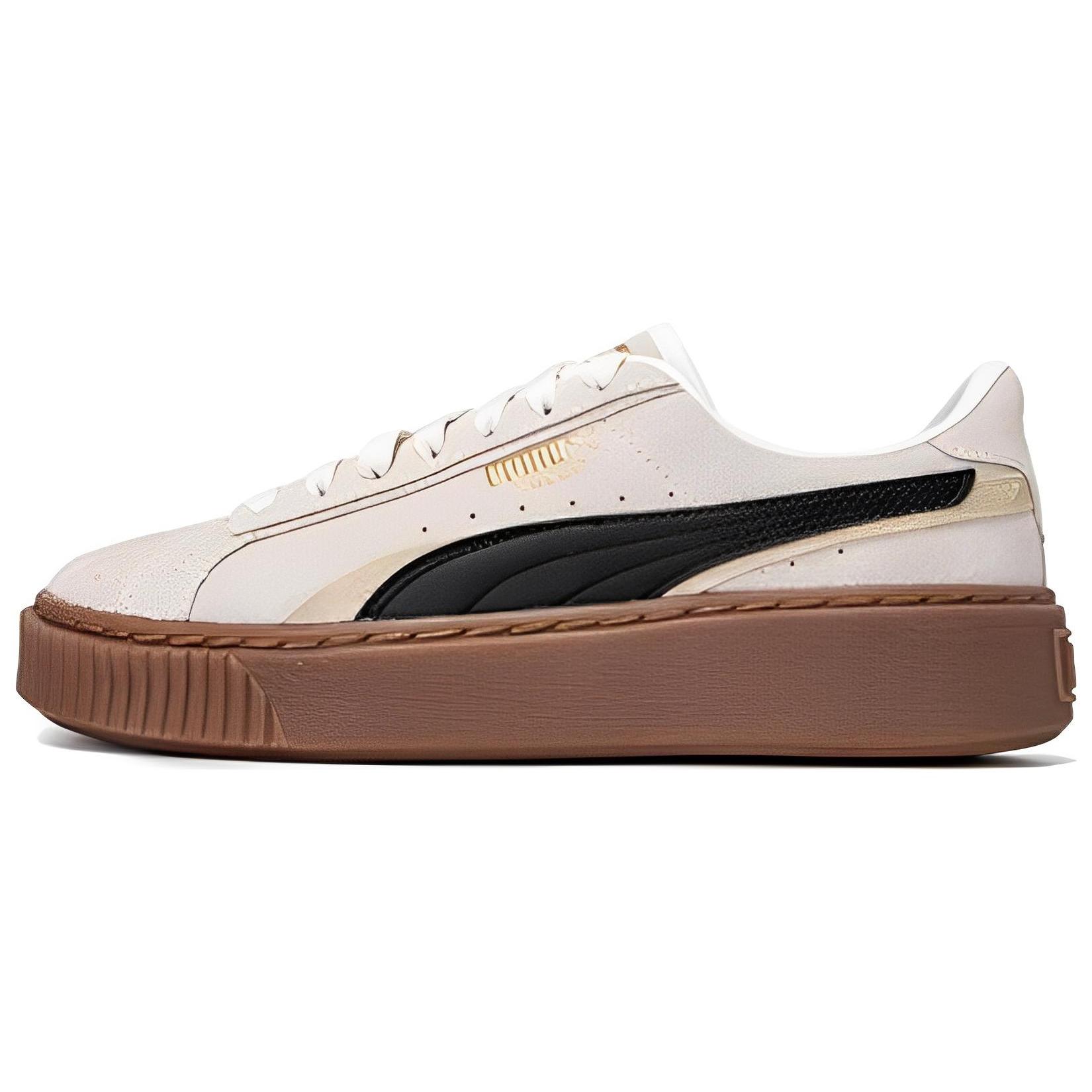 

Новые кеды на платформе PUMA Cream Black Brown женские 395225-03 39