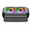 RAM Memory Cooler 4Pin PWM/5V 3Pin ARGB RAM Heatsink Cooler 1000-4500+RPM with Dual 120mm Fan for DDR4 DDR5 Cooling