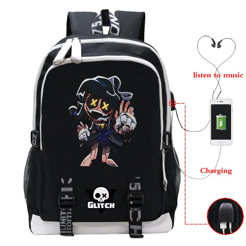 

Murder Drones Leisure Travel Backpack Multifunctional USB Student School Bag Large Capacity No specification
