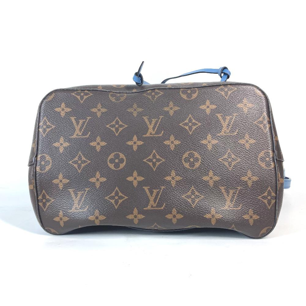 Louis Vuitton M43569 Monogram Neonoe Bucket type Shoulder Bag Brown x blue