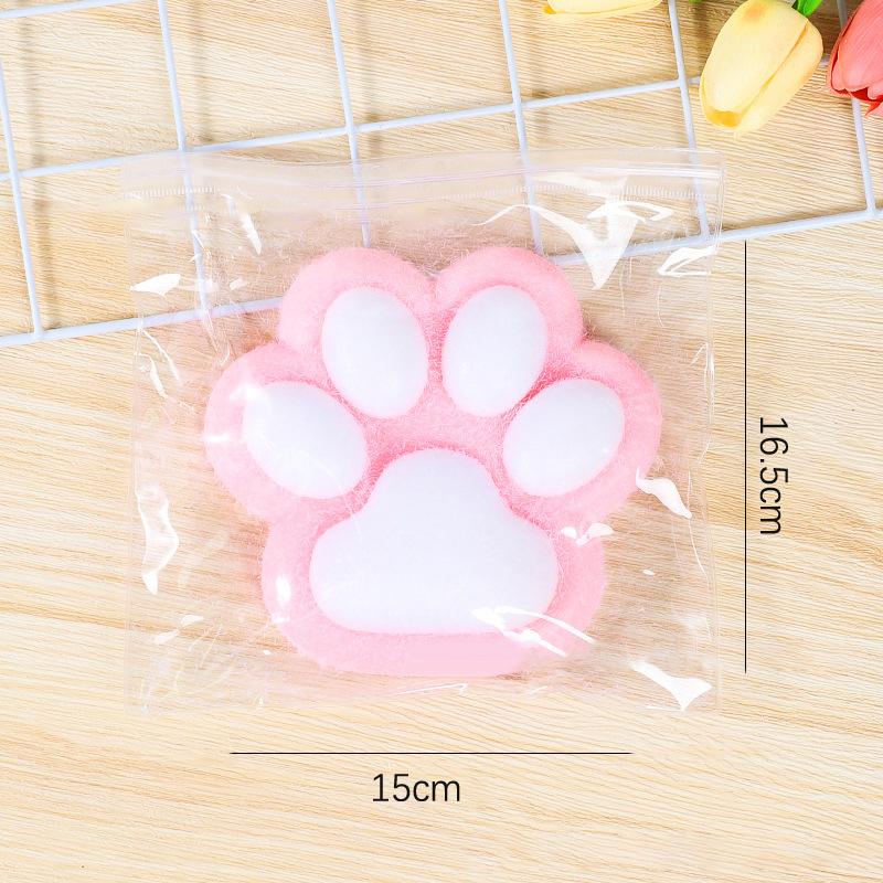 High Quality 400G Super Big Handmade Super Soft Silicone  Flocking Cat'S Paw Relieve Stress And Release Toys