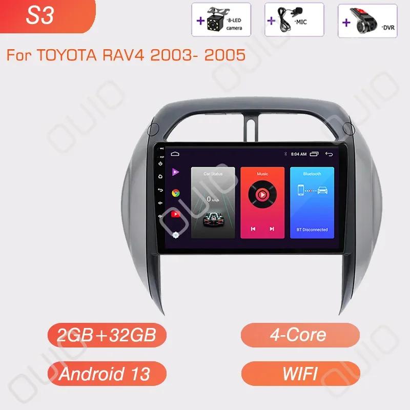 8GB+128GB Android Radio For TOYOTA RAV4 2003 2004 2005 Car stereo Multimedia Player Carplay Auto GPS navigation 2DIN