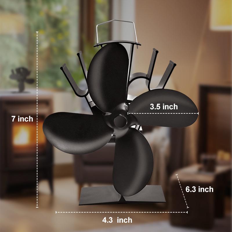 Thermoelectric Wall-Mounted 12-Blade Double-Headed Chimney Fan - Powerful Bestseller