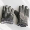 Gloves Men's Winter Skiing Fleece Thickened Warm Cycling Windproof Cold Riding Electric Vehicle Touch Screen