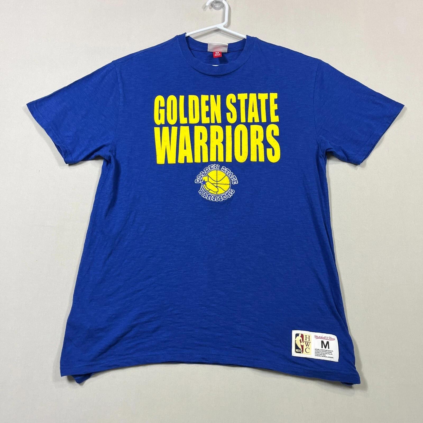 Mitchell & Ness Golden State Warriors NBA Hardwood Classic T Shirt Mens Medium M 2XL
