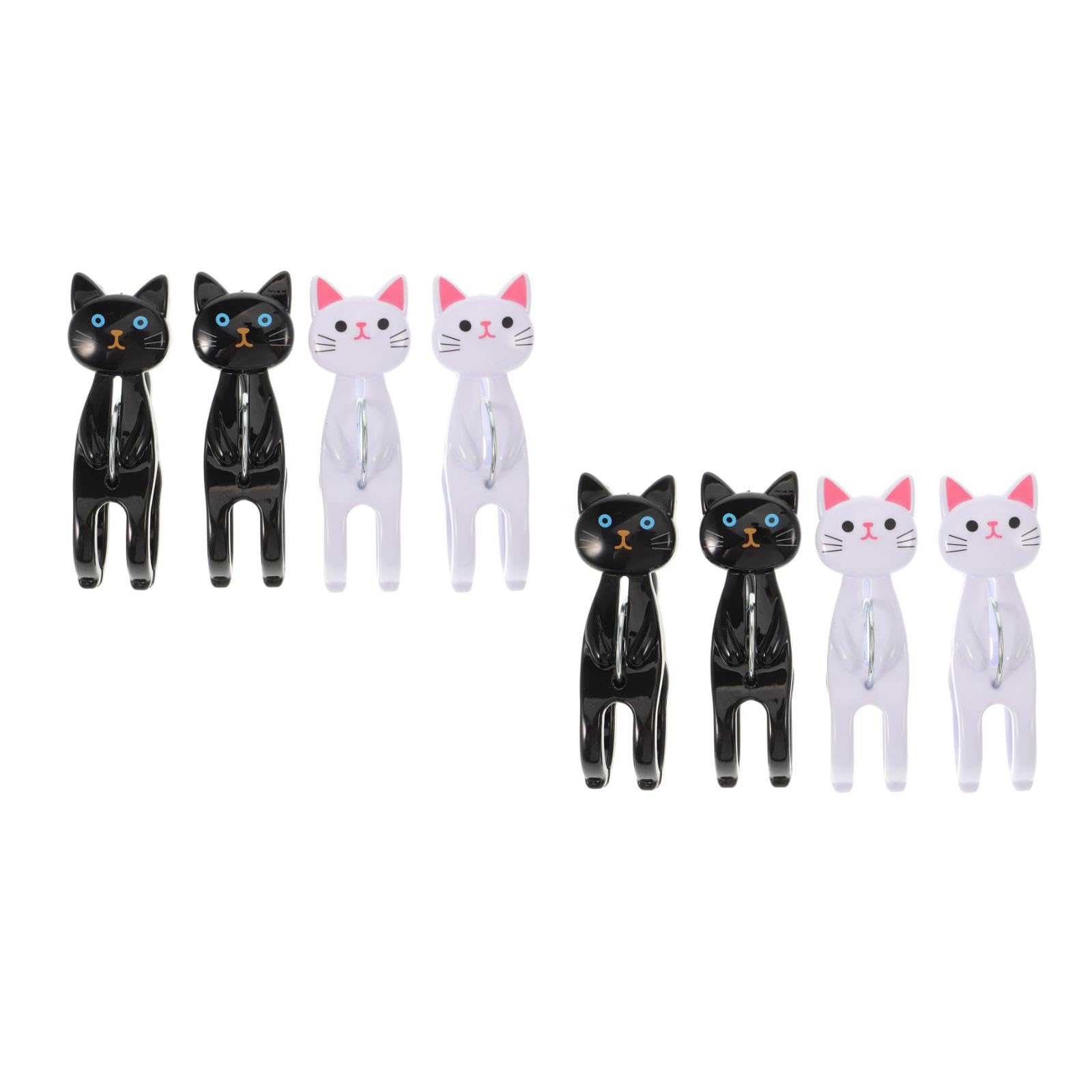 

Amosfun Кот для шеста для белья для легкой установки шеста Сильные ветровые пластиковые прищепки, Большой, Полотенца, Одеяла, Зажимы, Зажимы, Простыни, Стильный, Милый,