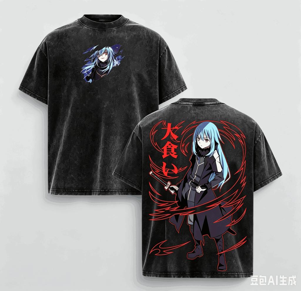 That Time I Got Reincarnated as a Slime New Model Washed T shirt Anime Lover personality Clothes Oversized Unisex Couples tees