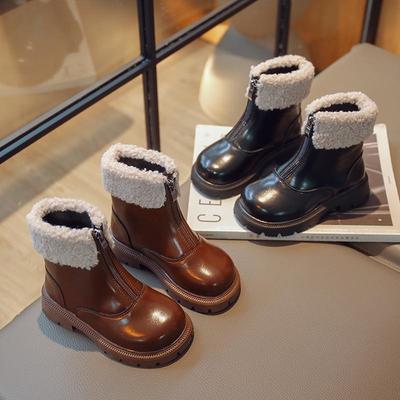 Mädchen-Martin-Stiefel - Herbst/Winter 2022 Mit Fleece gefüttert Warm Mode Weichsohlig Prinzessinnenstiefel