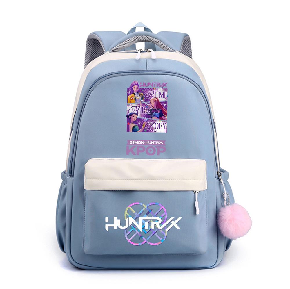 Anime Net Cute K-Pop Printed Backpack for Teenger Student Girl Boy Schoolbag Bookbag Kid Gift Women Large Capacity Waterproof Travel Bag Mochila