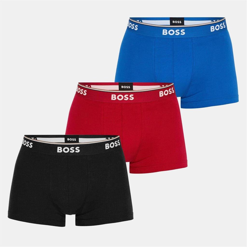 BOSS Mens Bodywear Logo Boxer Shorts (Pack of 3)