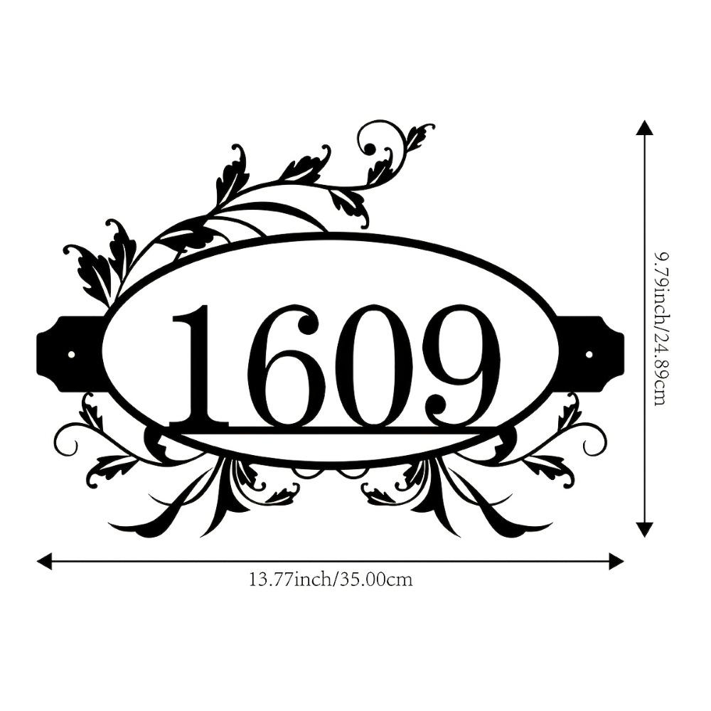 

Metal Wall Art Decor, Custom Name Sign, Personalized Family Name Plaque, House Number Sign, Indoor Outdoor Wall Mount, Home Gift