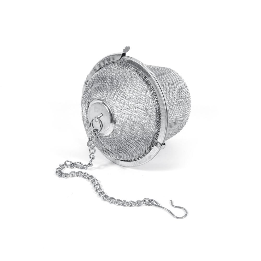 2Pcs Stainless Steel Mesh Tea Strainer 6.5cm Spice Infuser Filter Loose Tea Diffuser For Loose Tea