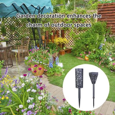 Vaso Decorativo in Plastica a Forma di Cono per Uso Cimiteriale e da Giardino Segnalino per Tomba Vaso da Cimitero Porta Fiori