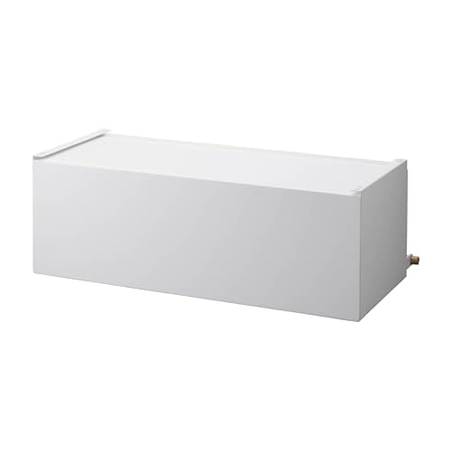 Yamazaki Tosca Wide Bread Case, White, 31L Capacity, Finished Product, Dimensions: 65cm W X 31.5cm D X 22cm H, Product Number: 3024