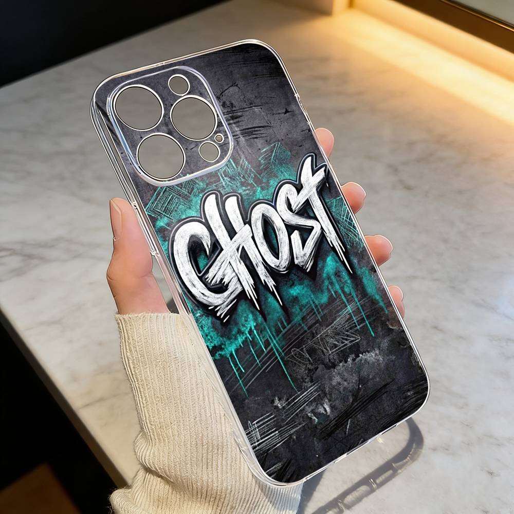 G-Graffiti Art Cool Thing  Phone Case For iPhone 17 16 15 14 13 12 11 Mini Pro Max Plus Transparent Cover