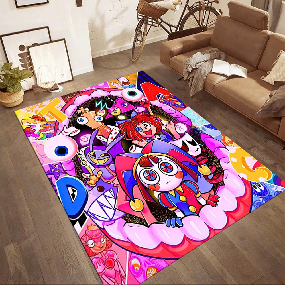 Colorful Chaos Party Square Rugs Are a Great Choice for Living Rooms, Bedrooms, Home Décor, and As Gifts.