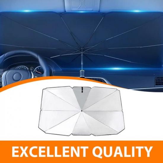 Windshield Sun Shade Umbrella For Car - Protect Car From Sun Rays & Heat