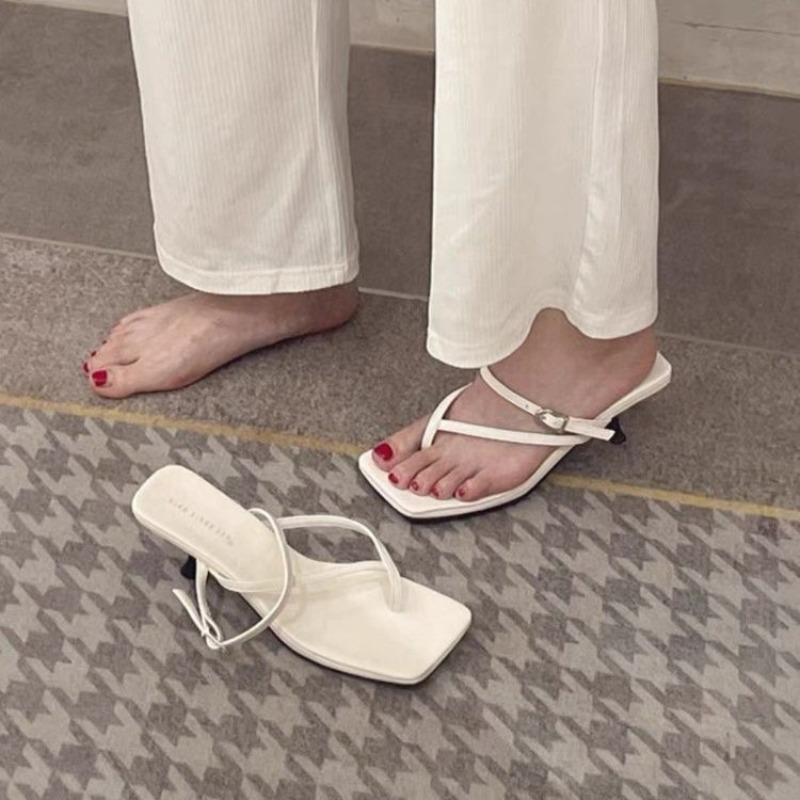 High Heel Slippers for Women 2025clip Toe Designer Elegant High Heel Sandals Summer Fashion Slide New Party Luxury Women's Shoes