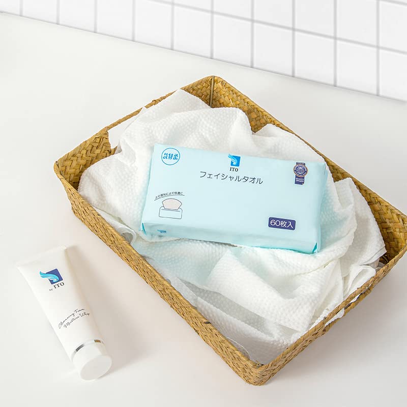 ITO Čisticí pleťové ubrousky Jednorázové Zabraňují pleti Pro citlivou Pro ruce Pro obličej Pro make-up Ne Okamžitá hydratace Pro mokré i suché Jemné na