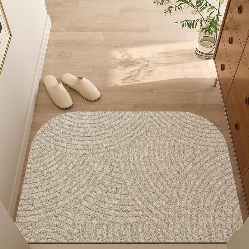 

Non-Slip Entrance Door Mat Dirt Resistant Japanese Style Home Doormat for Indoor Outdoor Use Coir Fiber Carpet 40x60cm