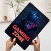 Gaming Zone Neon Gamer Portrait Tin Plaque Poster Customized Wall Art Retro Vintage Metal Signs for Man Cave Decoration Bedroom