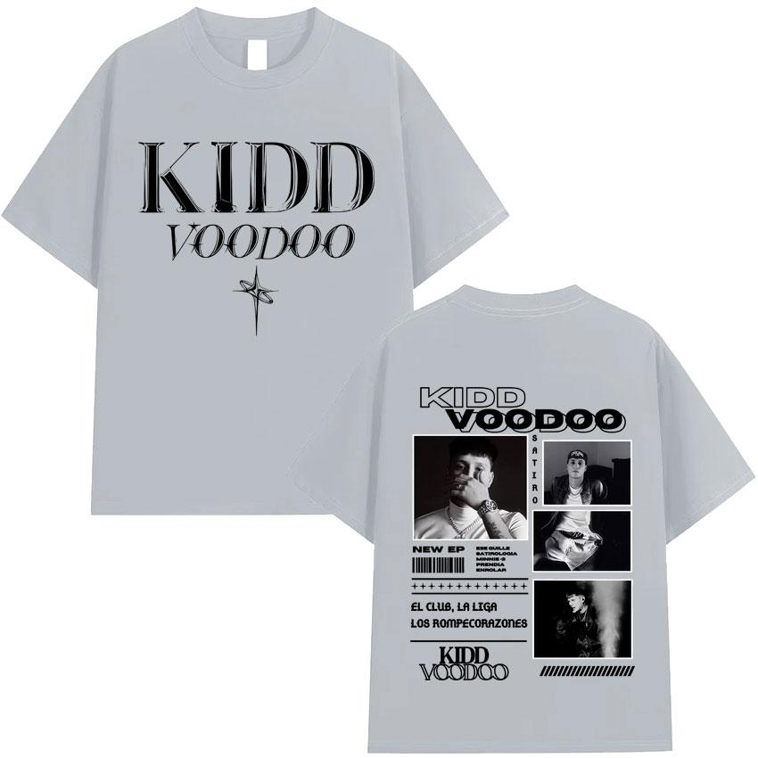 Rapper Kidd Voodoo Satiro Tour Harajuku Graphics 2025 Oversized High Quality Tshirt Mens Womens Short Sleeve Cotton Casual Tops