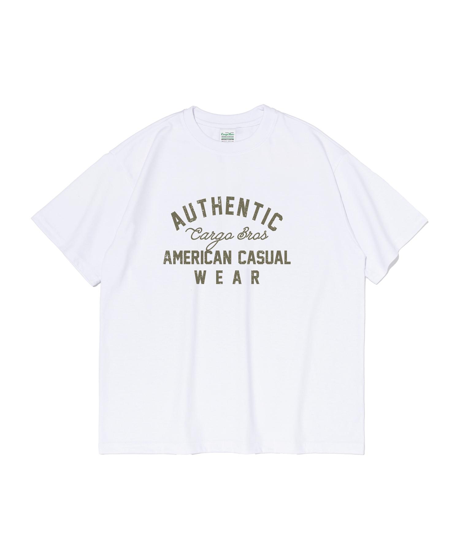 Cargo Bros American Authentic Short Sleeve T-Shirt (White) S
