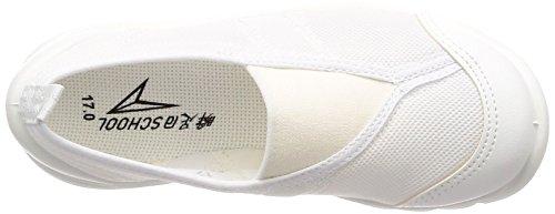 Shunsoku Volleyball Indoor Shoes, Made in Japan, Sizes 14-26cm, 1.5E, 0.5cm Adjustment, Kids' Boys and Girls, SSK 1020, White, 19.0cm