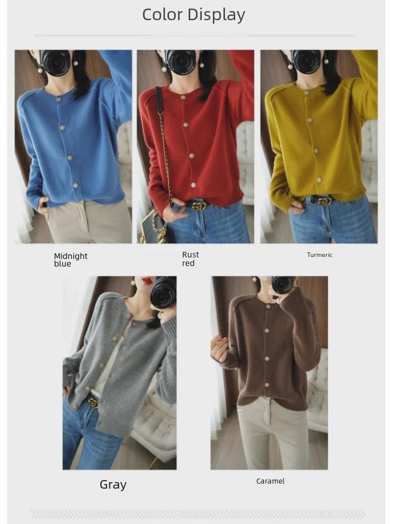 Damen Strickjacke Frühling 2024: Langarmjacke, heiß verkaufter Pullover für Frühling/Herbst