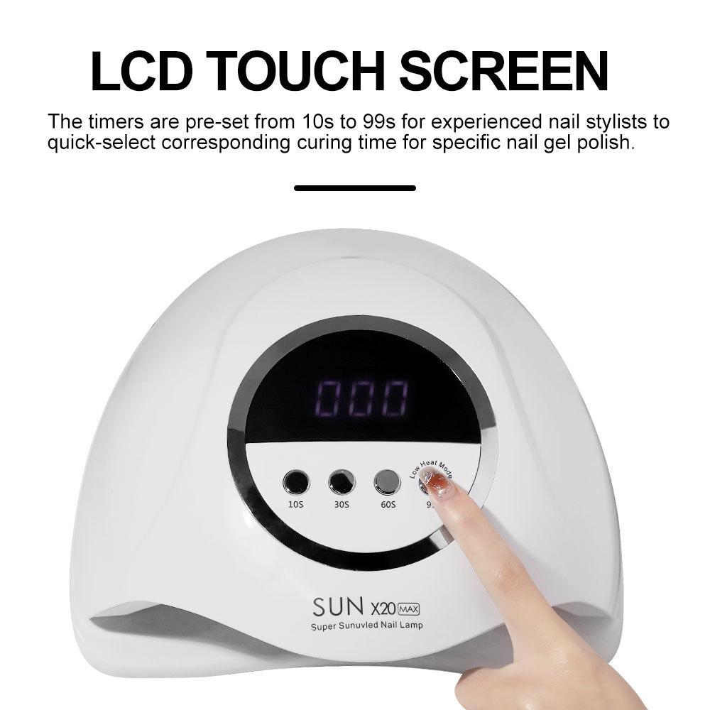 

Portable 72 LED High Power Nail Lamp for Quick Gel Polish Curing Red Light EU Plug