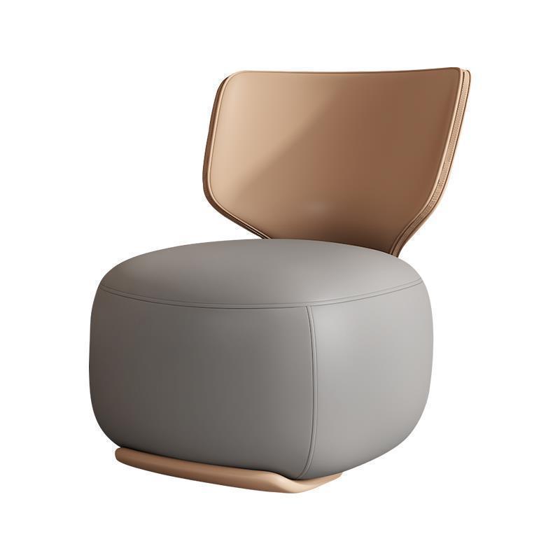Log Light Luxury First Class Cabin Lounge Sofa Chair Nordic Living Room Fabric Low Stool Balcony Leisure Armchair 2024 New