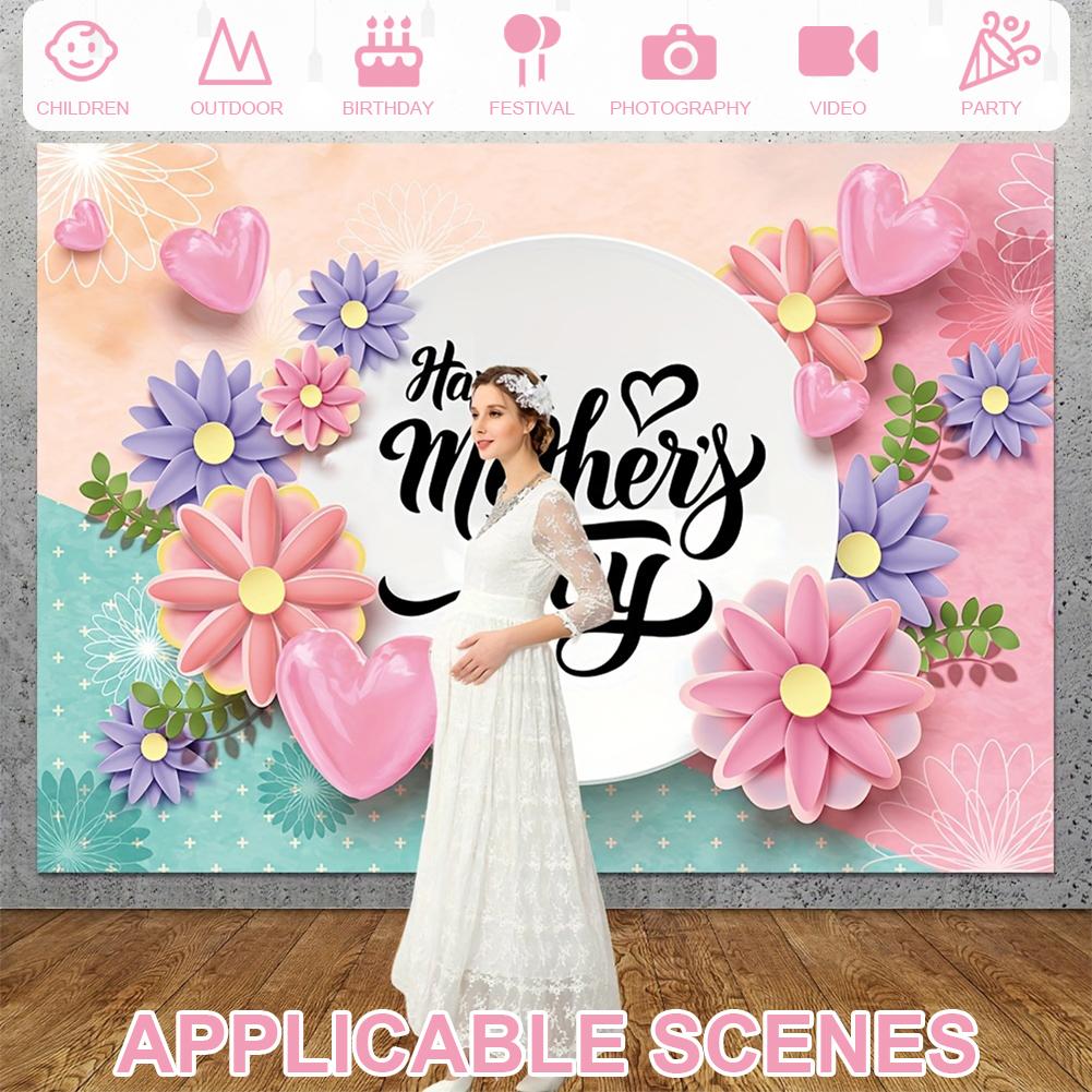 Happy Mothers Day Banner Mothers Day Background Decorative Mothers Day Hanging Sign Mothers Day Decoration Photo Booth Props