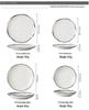 Elegant Hammered Silver Edge Ceramic Bowl & Plate Set - Perfect Housewarming Gift