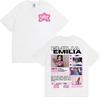 Singer Emilia Mernes MP3 Tour 2025 Graphic T Shirt Men Women Fashion Aesthetic High Street T-shirts Casual O-Neck Cotton T-shirt