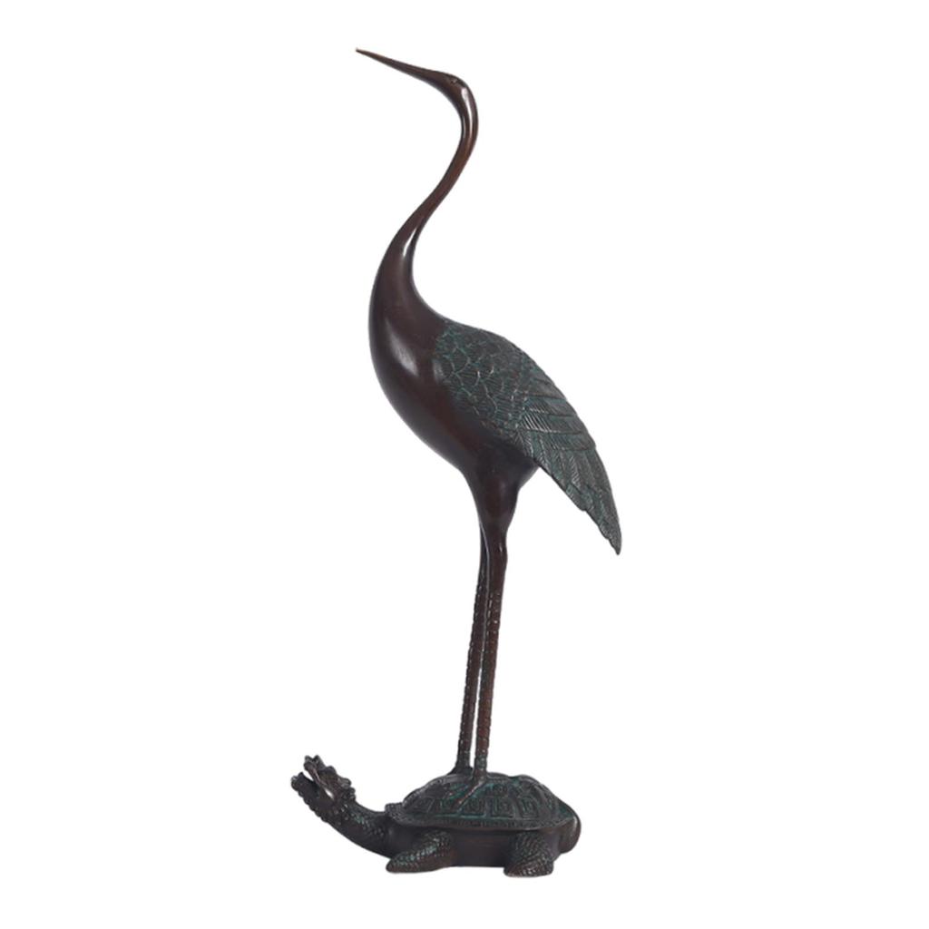 Turtle Crane Ornament Home Decoration Statue Figurine Tabletop Sculpture