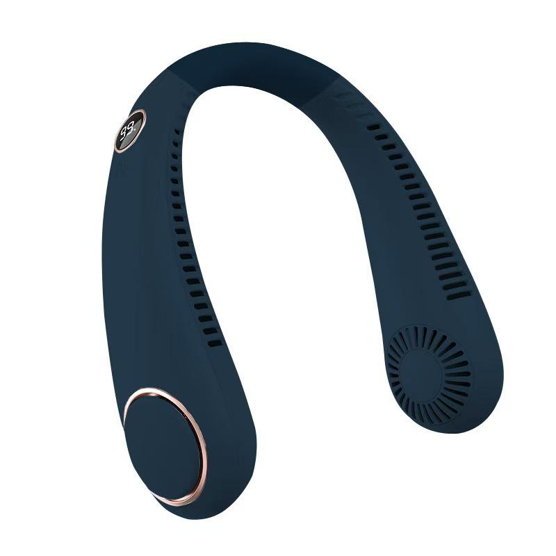Bladeless USB Rechargeable Hanging Neck Fan - Mini Outdoor Sports Fan
