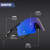 Cycling Glasses kapvoe Color-changing red and blue prescription glasses for men and women, outdoor wind and sand resistant sports cycling equipment