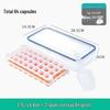 ZISIZ Press-Type Ice Cube Tray with Storage