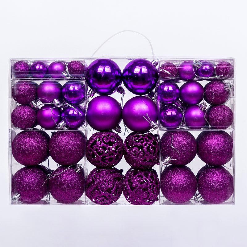 Boxed Set of 100 Christmas Ball Ornaments - 3/4/6cm Tree Decorations